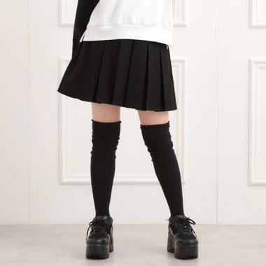 微起毛プリーツスカート