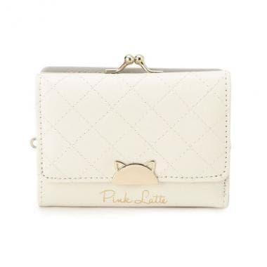 ハーフ猫がま口コンパクト財布