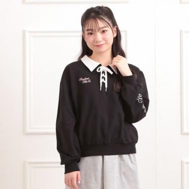 【セットアイテム】ミニ裏毛レースアップ＋キュロットパンツ