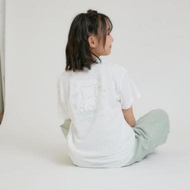 箔プリントスケボーくまちゃん半袖Tシャツ