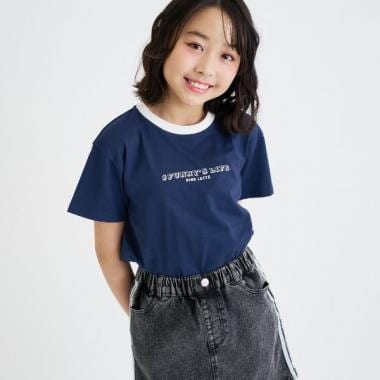 箔プリントスケボーくまちゃん半袖Tシャツ