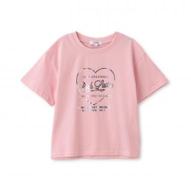 【別注】ハートロゴ箔プリントTシャツ