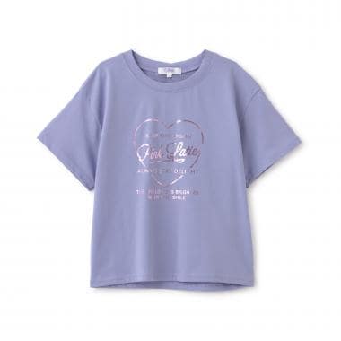【別注】ハートロゴ箔プリントTシャツ
