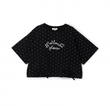 アソート柄レースアップ半袖Tシャツ