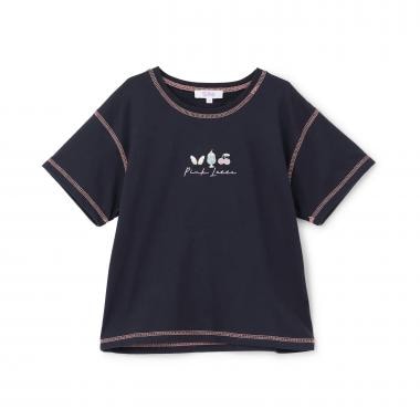 【別注】モチーフミニ刺しゅう半袖T