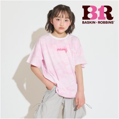 【サーティワン】【接触冷感】マーブル柄ビッグ半袖Tシャツ