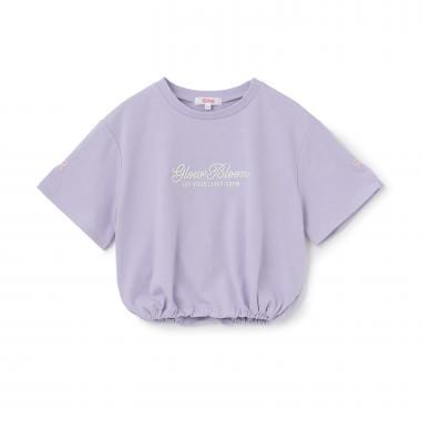 裾ドロストりぼんタック半袖Tシャツ2
