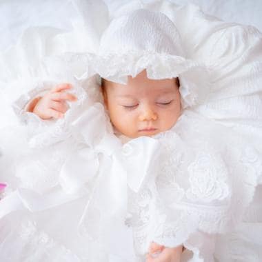 【アナ スイ・ミニオリジナルセレモニードレス】お宮参り・百日祝いライトプラン25カット + クリスタルフォトフレームセット