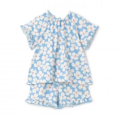 【NEBULA】GIRL'Sフリルソウガラ半袖パジャマ