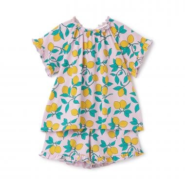 【NEBULA】GIRL'Sフリルソウガラ半袖パジャマ