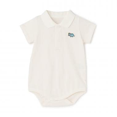 【NEBULA】恐竜ワッペンポロボディシャツ