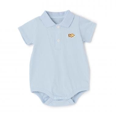 【NEBULA】恐竜ワッペンポロボディシャツ