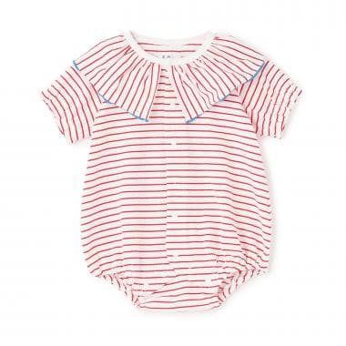 【NEBULA】メロウカラーボーダーボディシャツ