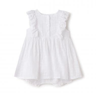 【LaStella】チェックジャガードフリルワンピースSET