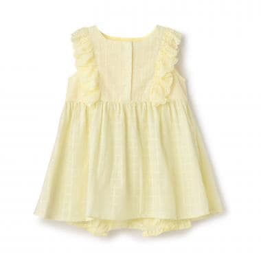 【LaStella】チェックジャガードフリルワンピースSET