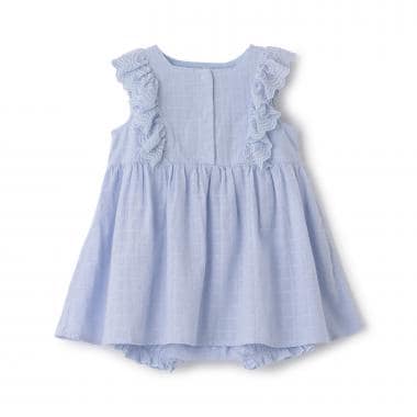 【LaStella】チェックジャガードフリルワンピースSET