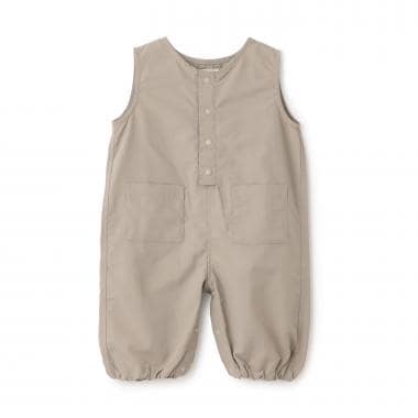 【LaStella】ナイロン撥水サロペット