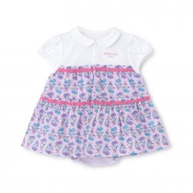 ブーケ花柄ロンパース