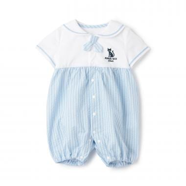 ネコセーラーカラーカバーオール