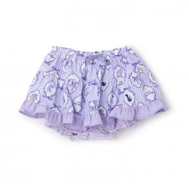 総柄スカート付きカバーパンツ