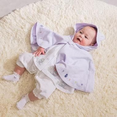 (R)ネコ耳刺繍ケープ