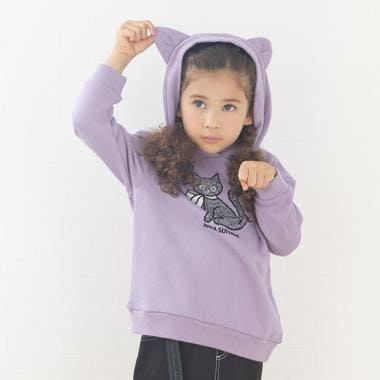 ANNA SUI 猫耳付きジャケット 150 アナスイミニ　ネコ　ニットパーカー ANNA SUI 猫耳付きジャケット 150 アナスイミニネコニットパーカー