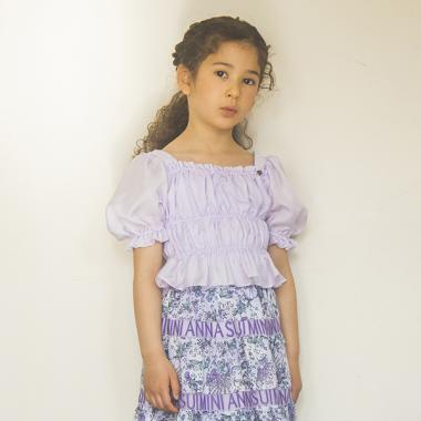 縷縷夢兎（rurumu:）22AWシャーリングショートブラウス 縷縷夢兎（rurumu:）22AWシャーリングショートブラウス （セール