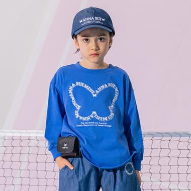 蝶ロゴ長袖Tシャツ