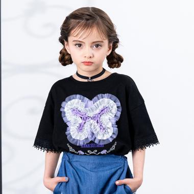 フリル蝶Tシャツ