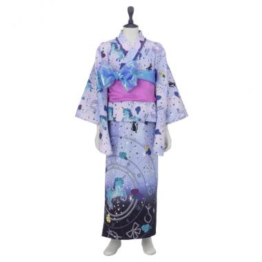 星座柄浴衣(S(100-110cm) ラベンダー): キッズ - ナルミヤ