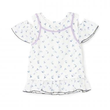 レイヤード風ペプラムTシャツ