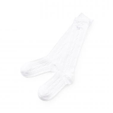 リボンフロート編みハイソックス