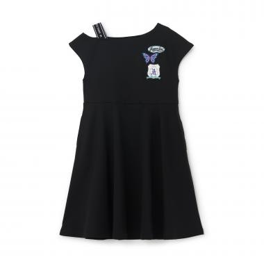 ロゴテープカットワンピース