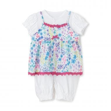 Resort Floral チュニック＋半袖2WAYオール