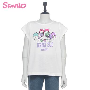 【新品】ANNA SUI ミニ　Tシャツ (100) セール】チョーカーつき蝶Tシャツ（Tシャツ/カットソー）｜ANNA