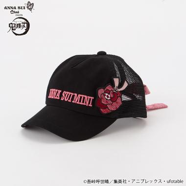 鬼滅の刃】 竈門禰豆子メッシュ切り替えキャップ(52-56 黒): キッズ 