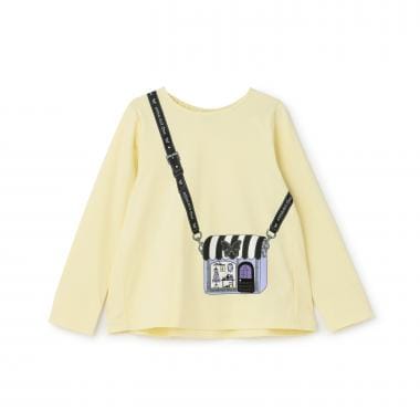 バッグトロンプルイユ長袖Tシャツ