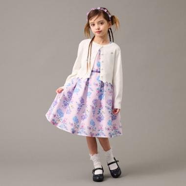 華やぎブーケ花柄ワンピース