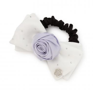 巻きバラリボンシュシュ