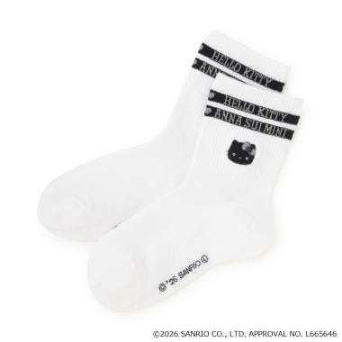 【3月27日発売予定】【HELLO KITTY】ラインクルーソックス