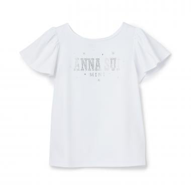 ラインストーンロゴTシャツ
