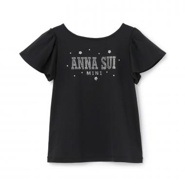 ラインストーンロゴTシャツ