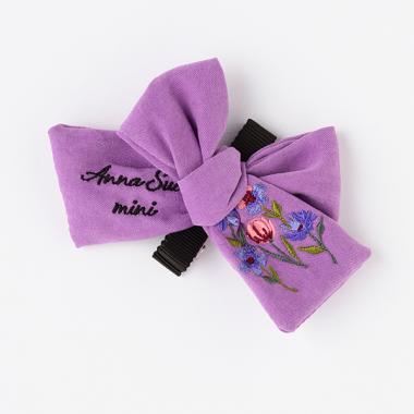 ★花刺しゅうリボンクリップ【日本製】