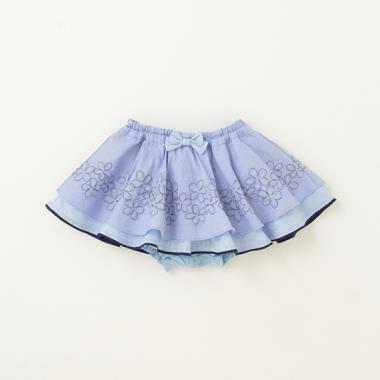 【リピート】【直営店で取り扱い無し】花刺しゅうスカートカバーパンツ