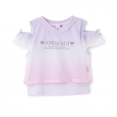 ☆彡メッシュグラデーションT＋タンクトップ