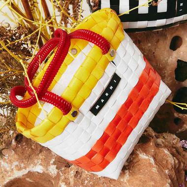 【MARNI(マルニ)Kids&Junior】MW81F-SUNDAYMORNINGBAGBORSAバスケットかごバッグ