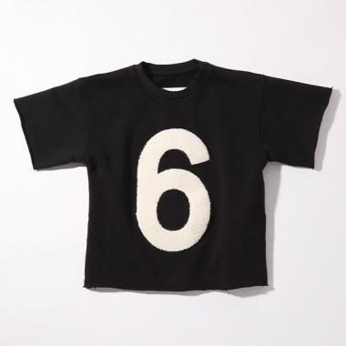 【MM6 Maison Margiela(エムエム6 メゾン マルジェラ)Kids&Junior】ワンポイント半袖Tシャツカットソー