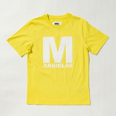 【MM6 Maison Margiela(エムエム6 メゾン マルジェラ)Kids&Junior】ブランドロゴ半袖Tシャツカットソー