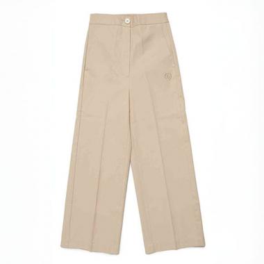 【MM6 Maison Margiela(エムエムシックス)Kids&Junior】ワンポイントブランドロゴワイドパンツ