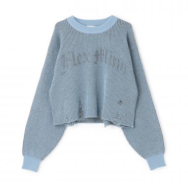 【LTXC】ロゴダメージニット